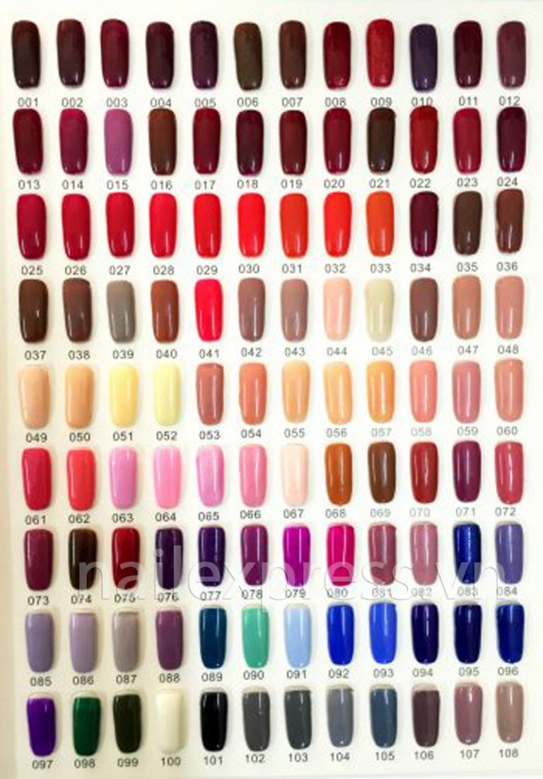 BẢNG MÀU GEL ONE STEP 63001 Nail Express